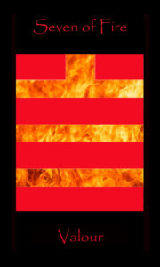 Seven of Fire, tarot card, 7 of Fire