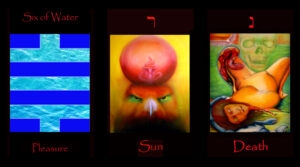 tarot Six Water Pleasure, Sun in Scorpio, Tarot of the Morning Star, Roger Williamson